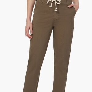 Kensie Jeans Womens 12/31 The Girlfriend Brown Rolled Hem Pants 25.5" Inseam